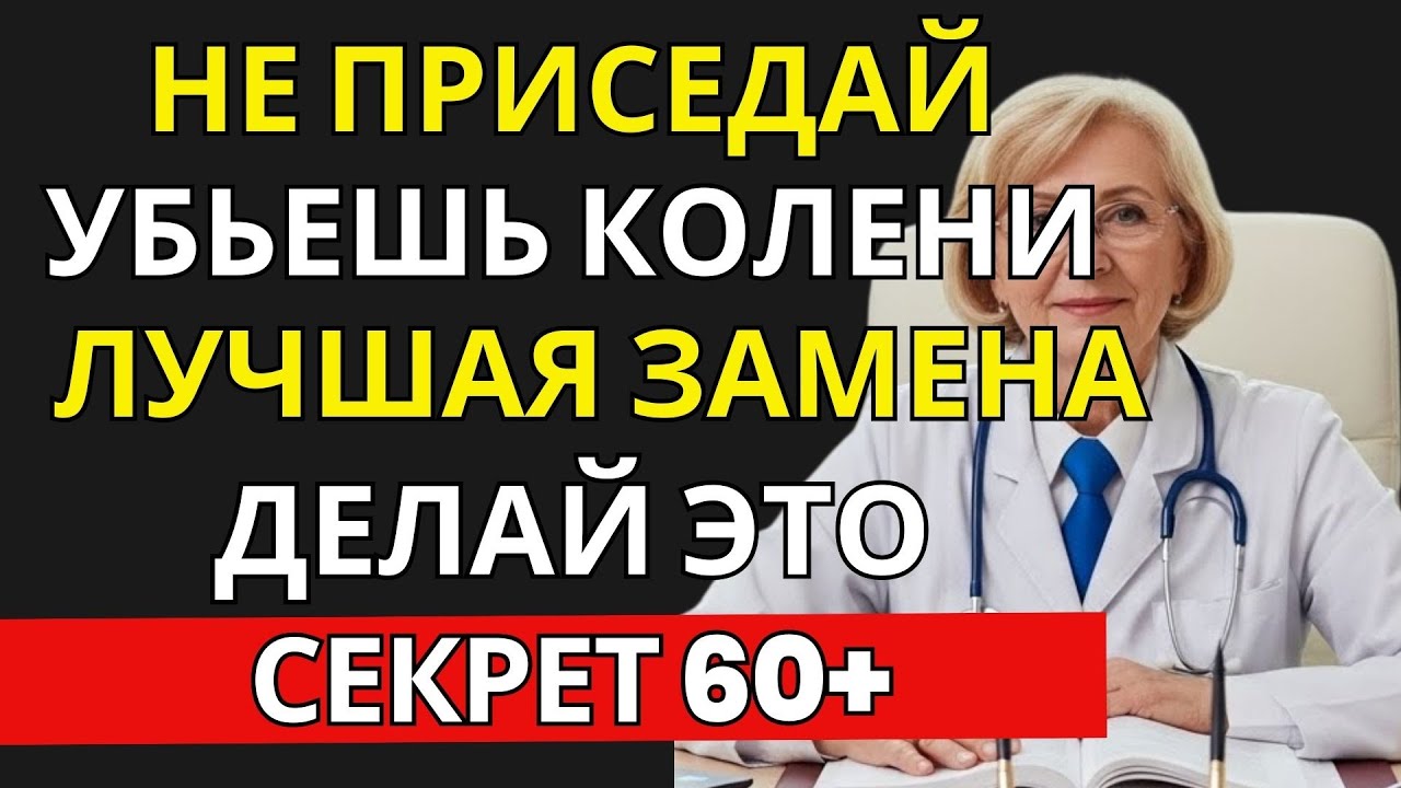 После 60 лет? Эти 3 упражнения лучше приседаний для коленей | ПРАВИЛЬНОЕ ПИТАНИЕ 50+