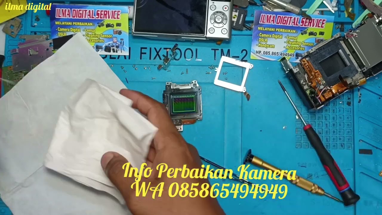 Cleaning sensor Fujifilm X-A3 bagian Dalam.
