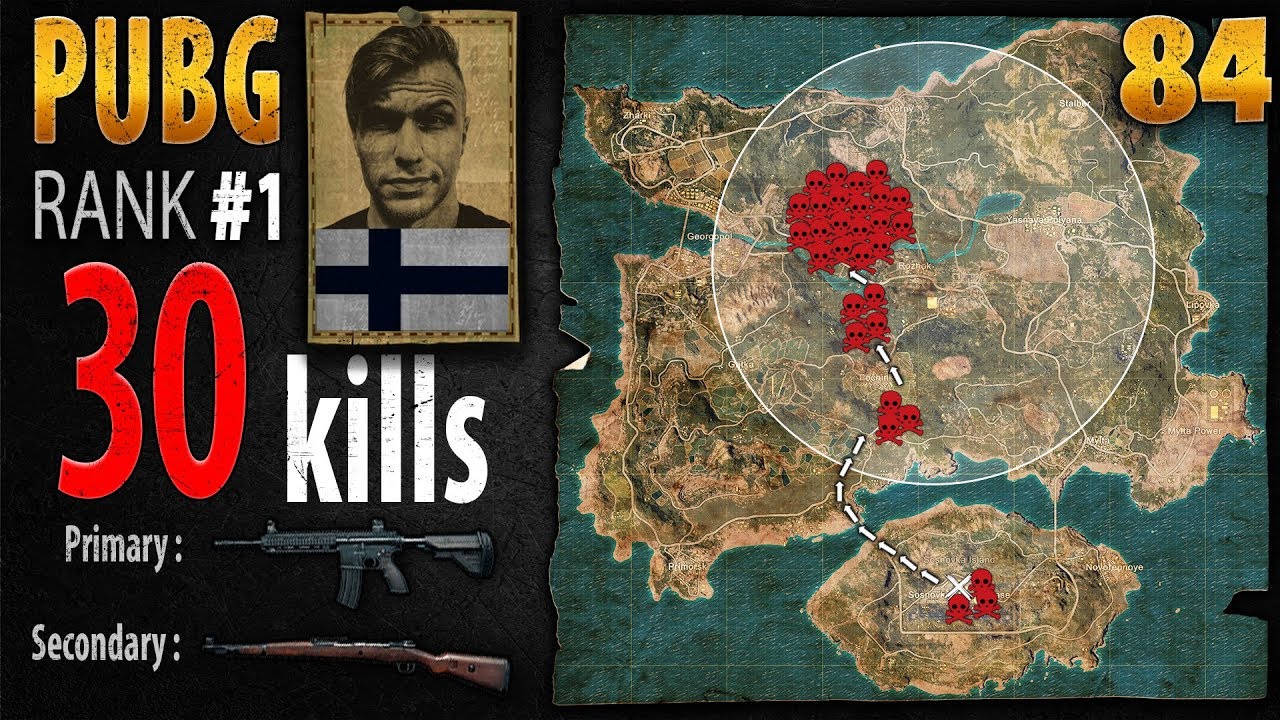PUBG ранг 1 - 30 AndyPyro убийств в Squad - PLAYERUNKNOWN'S Battlegrounds # 84