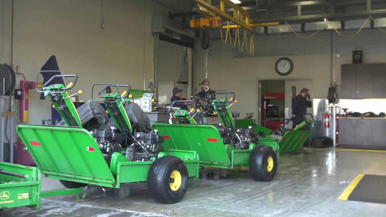 Inside the Maintenance Facility at TPC Sawgrass