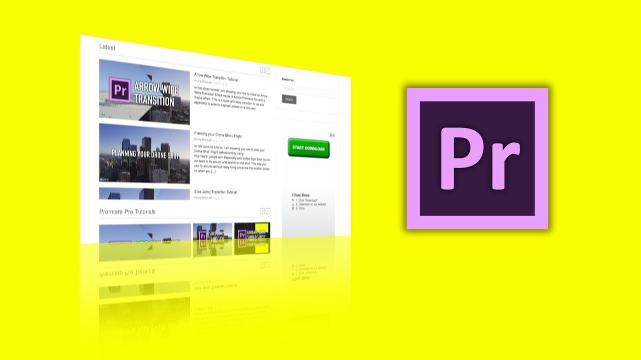 Учебное пособие по отображению веб-сайта в Adobe Premiere Pro от Чунга Дха