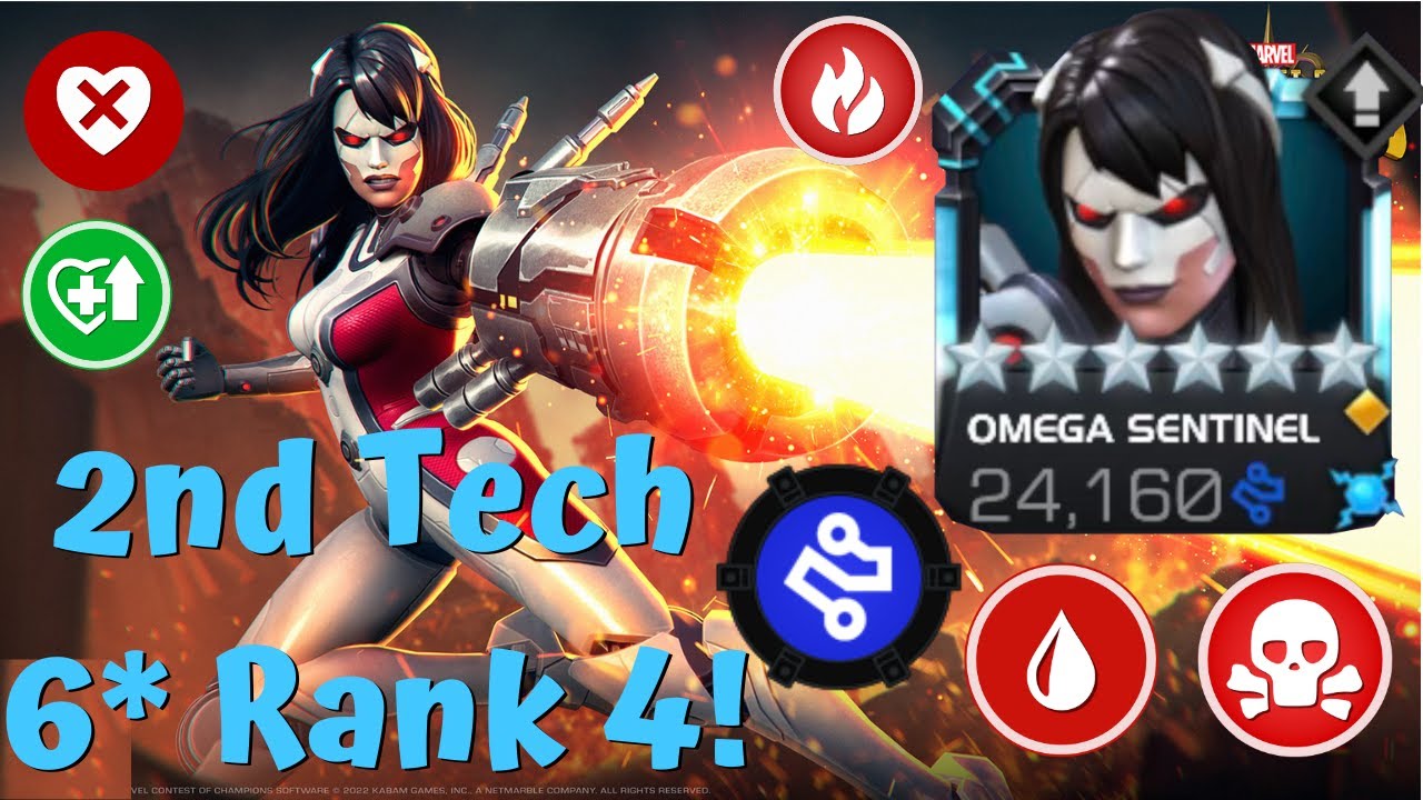 NEW 6* RANK 4 OMEGA SENTINEL IS GODLIKE! 2nd R4 Tech! Hunting Mutant Bosses! Damage/Utility! - MCOC
