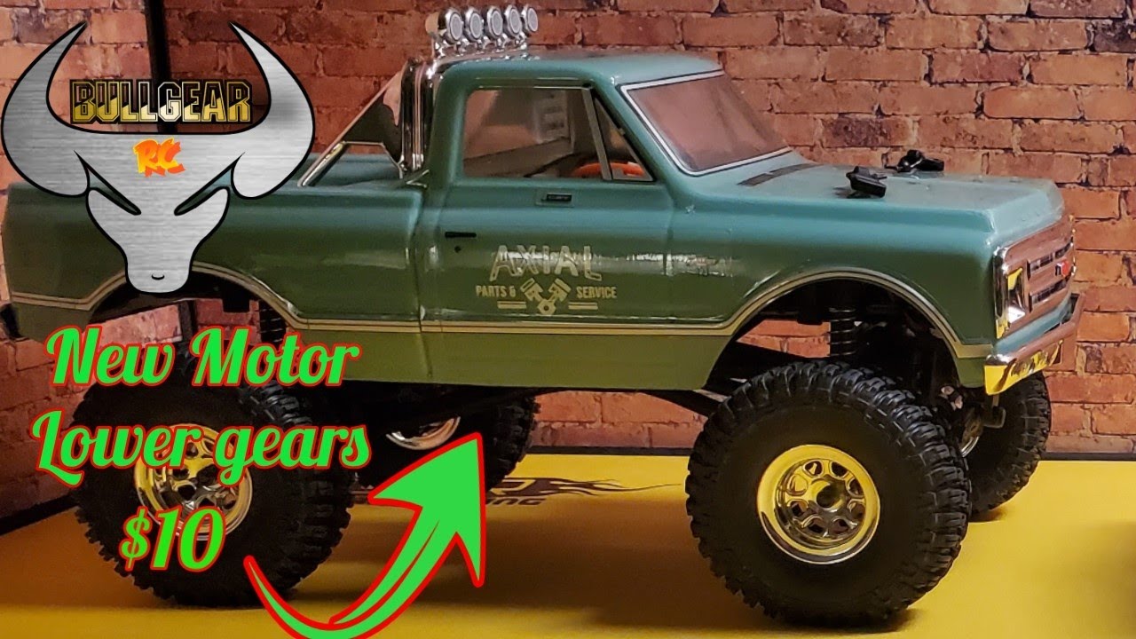 SCX24 $ 10 MOD 100T MOTOR AND LOWER GEAR RATIO