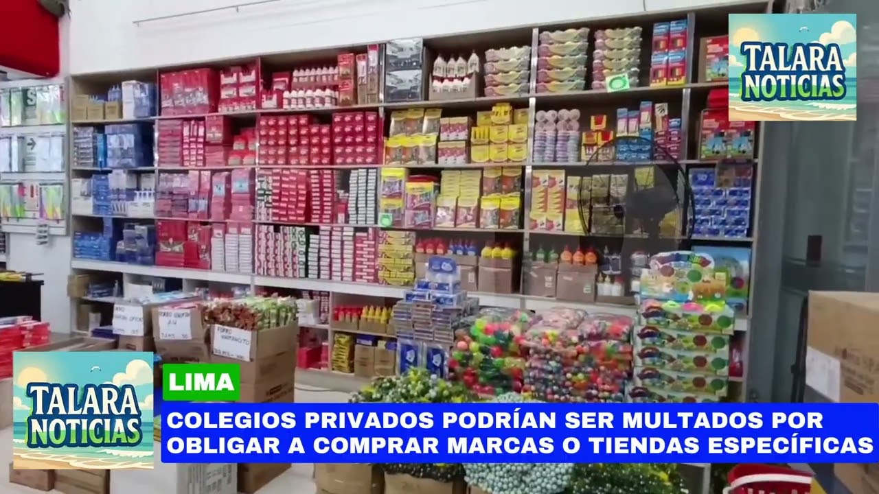 COLEGIOS PRIVADOS PUEDEN SER MULTADOS CON MÁS DE S/2 MILLONES POR OBLIGAR A COMPRAR DE ÚTILES