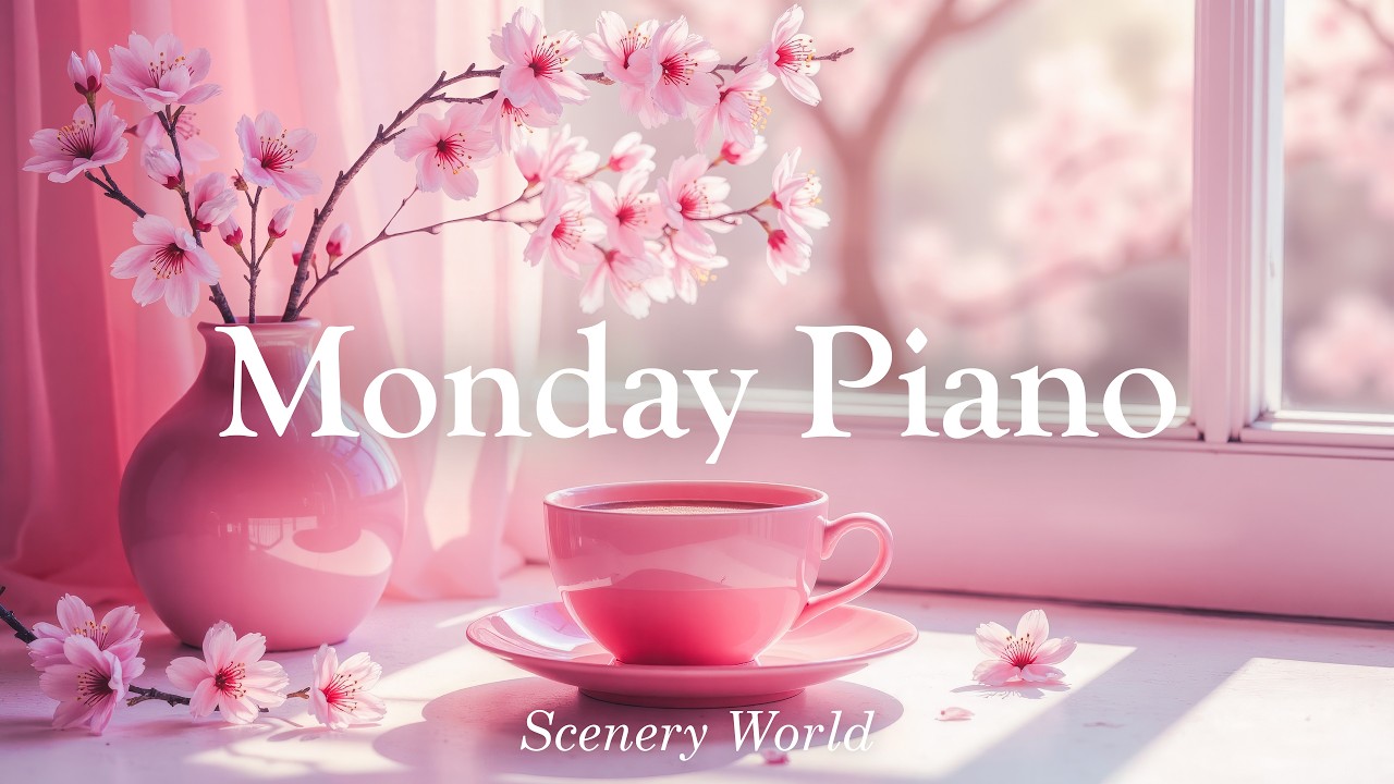 기분 좋은 월요일 아침, 커피 한 잔과 함께하는 감성 피아노 시간 🌸 Monday Piano | Scenery World