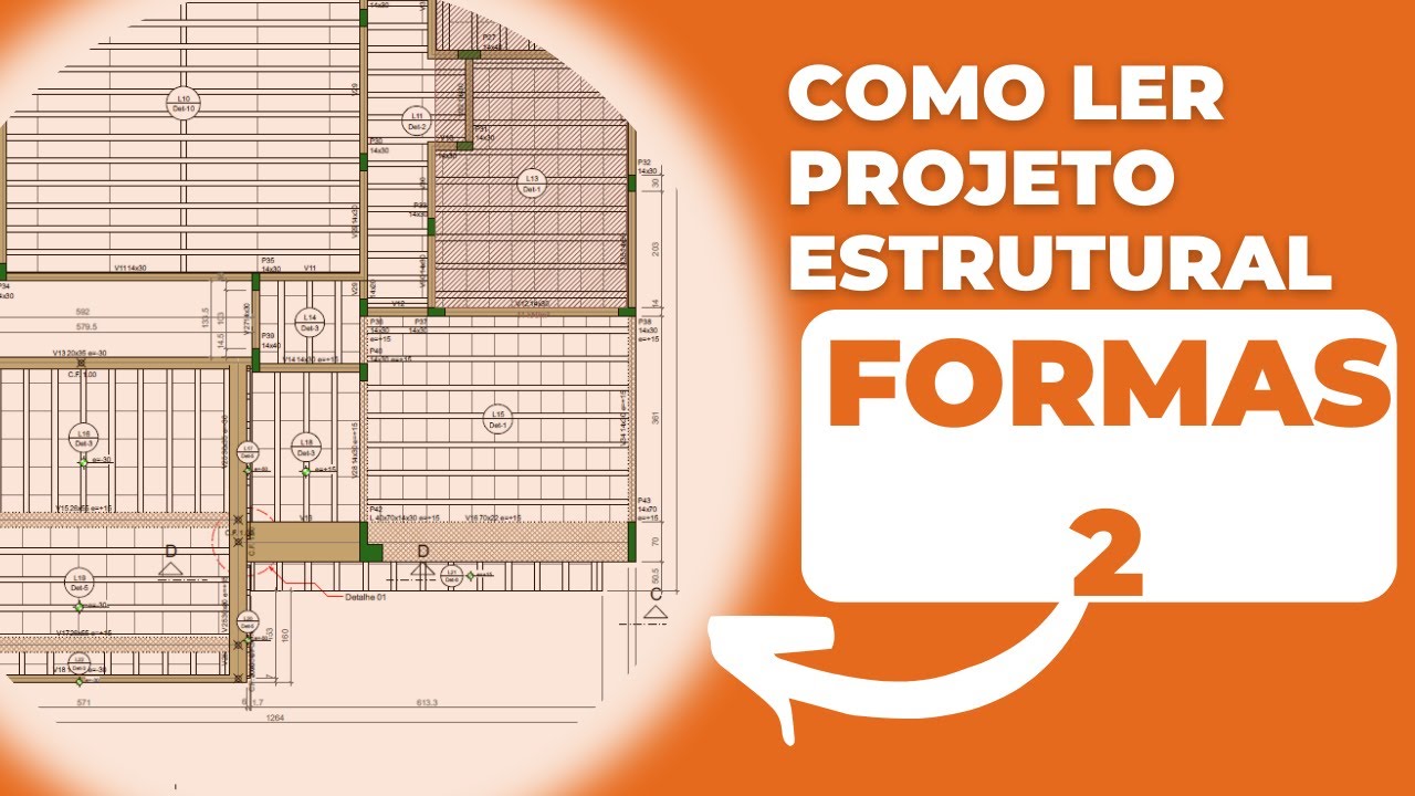 Como ler projeto estrutural - FORMAS E CORTES