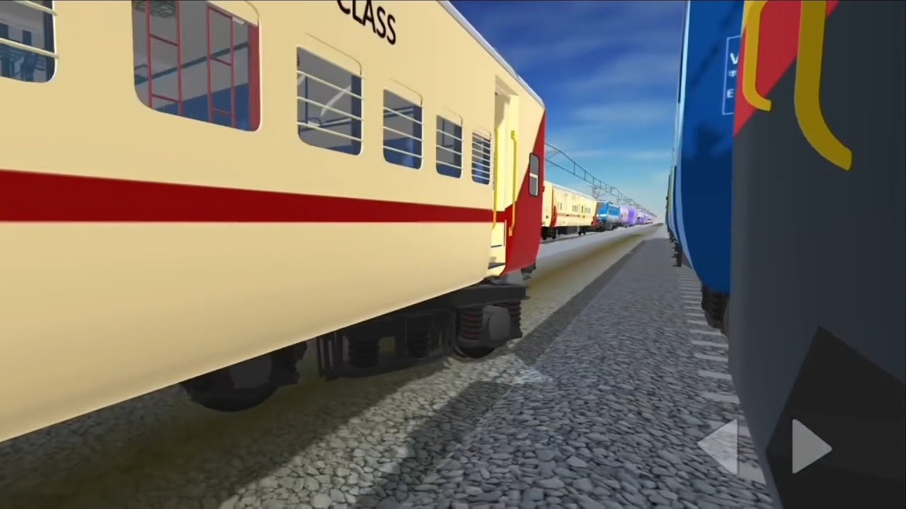 New train game new indian train clossing 3D gameplay accident ICF coach decouple #gaming 