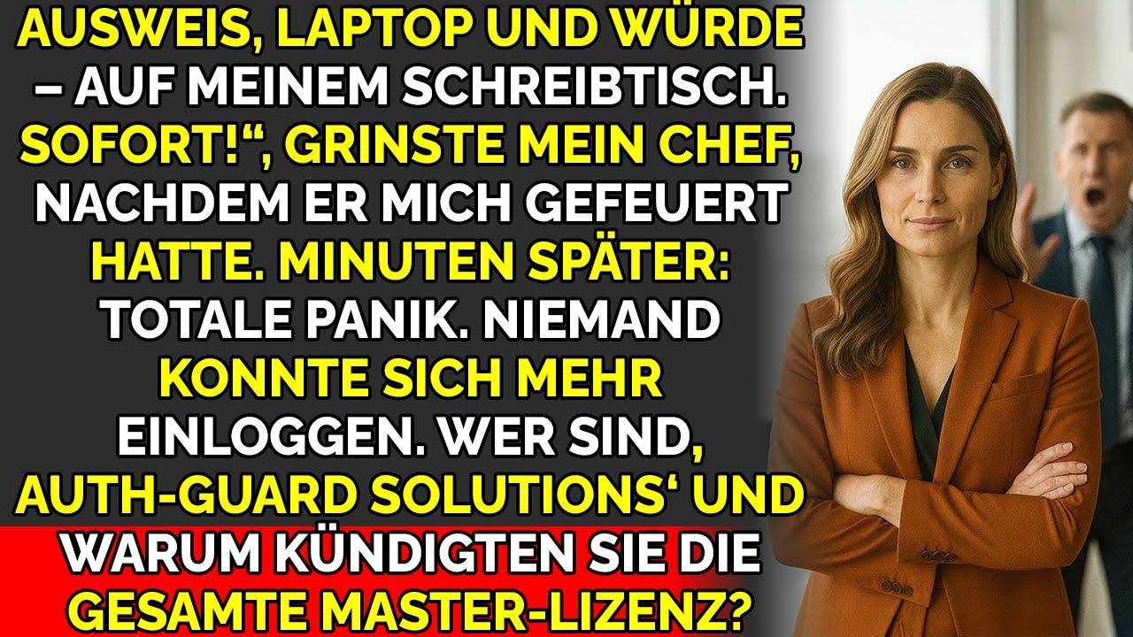 Mein Boss feuerte mich mit einem Grinsen — Meine Master-Lizenz legte das gesamte System lahm