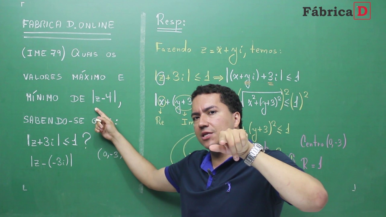 FABRICA D-IME-ITA-MATEMATICA-EXERCÍCIOS DE NÚMEROS COMPLEXOS