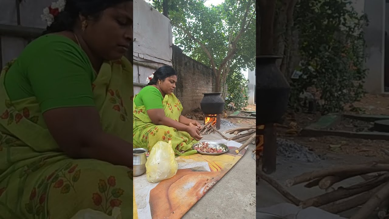 கிராமத்து விறகு அடுப்பு சமையல்