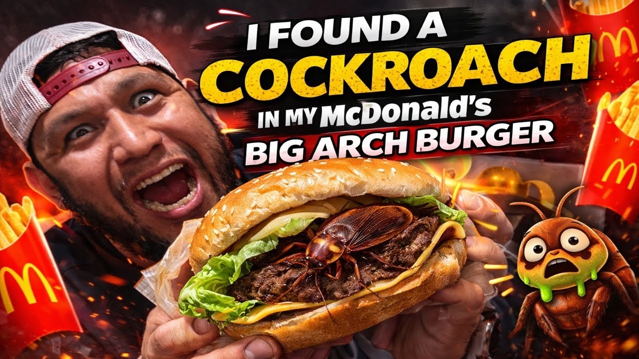 Found a cockroach in my McDonald’s Big Arch burger !!!! 