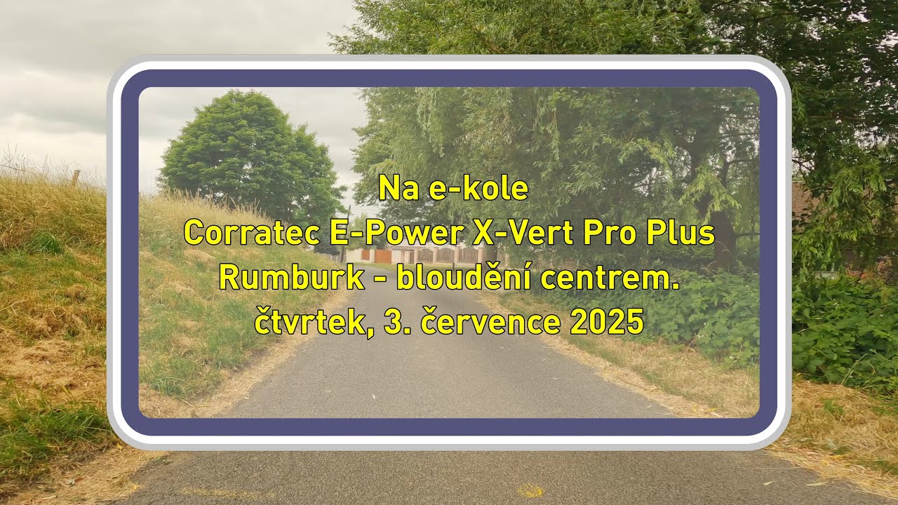 Rumburk - blouděn&iacute; centrem města na ebajku, 3.7.2025, 4K