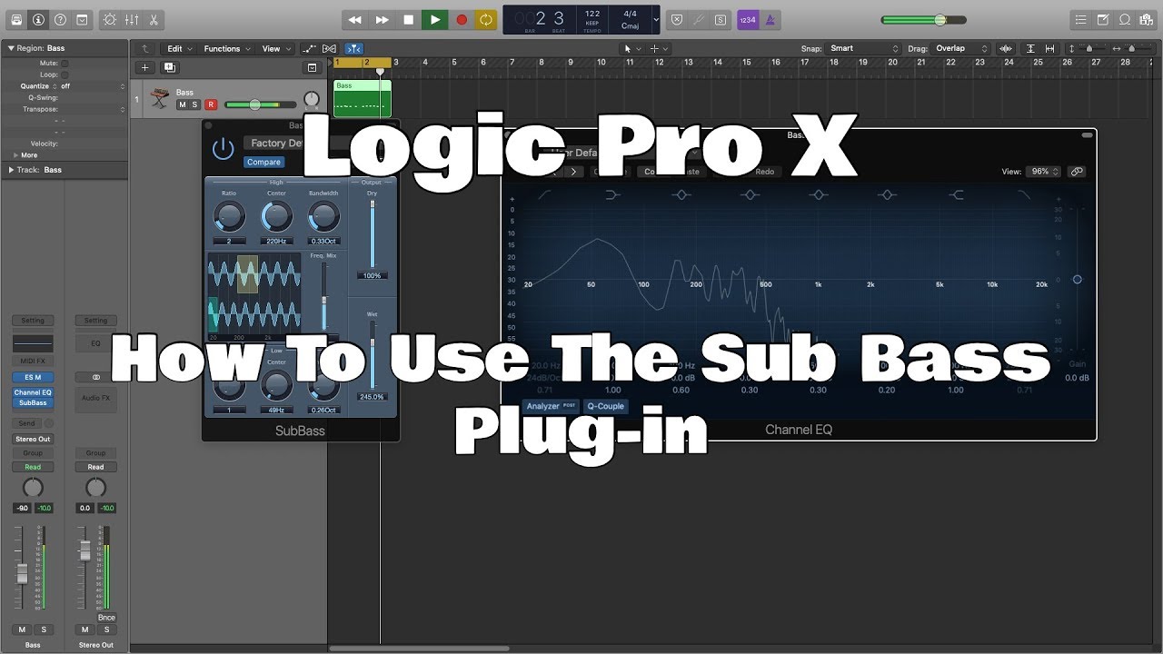 Logic Pro X — как использовать плагин Sub Bass
