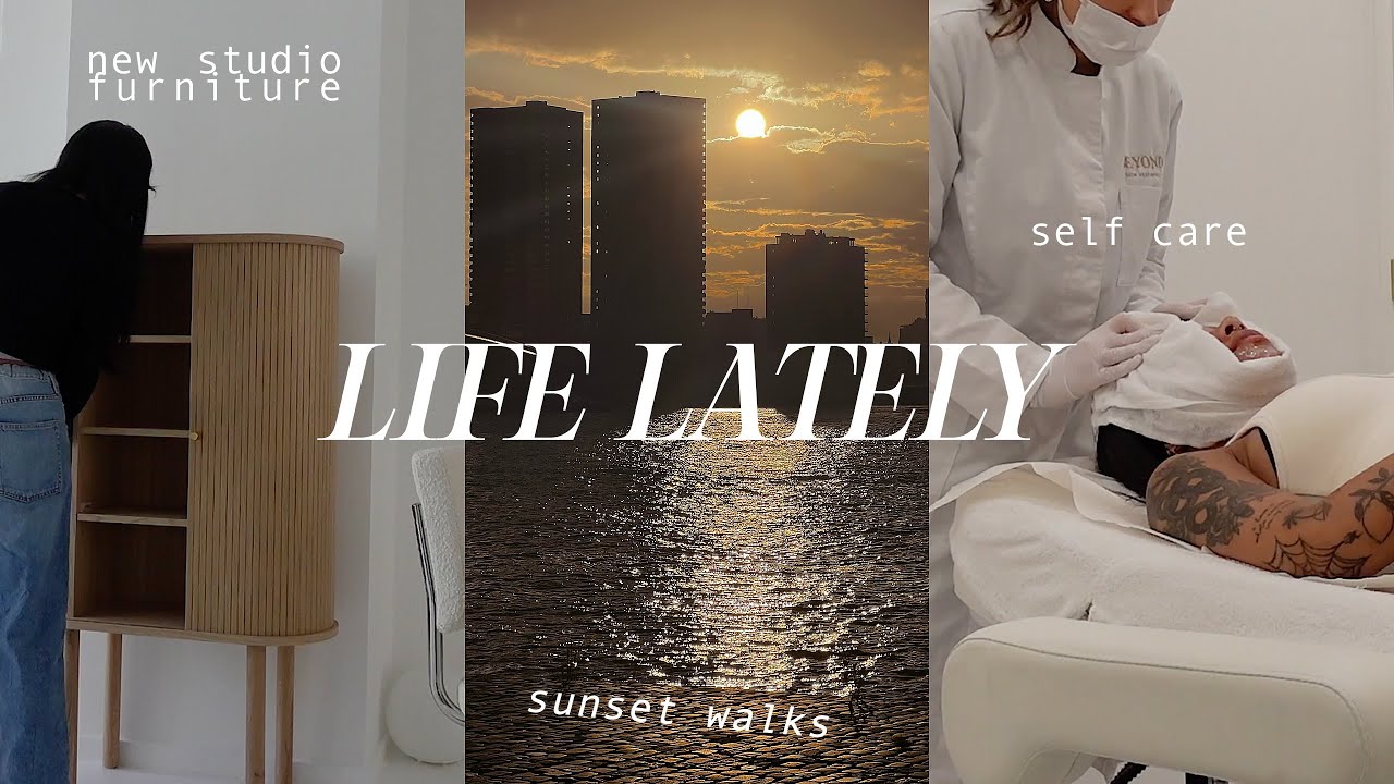 self care, sunset walks, new studio furniture + cooking at home. // LIFE LATELY
