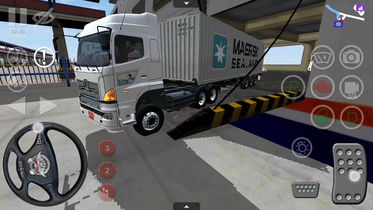 MAERSK Sealand Hino 700 BUSSID Mod Bus Simulator Indonesia Gameplay