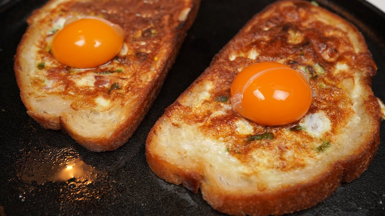 Новый способ приготовить яйца на завтрак. Вкусные яичные бутерброды