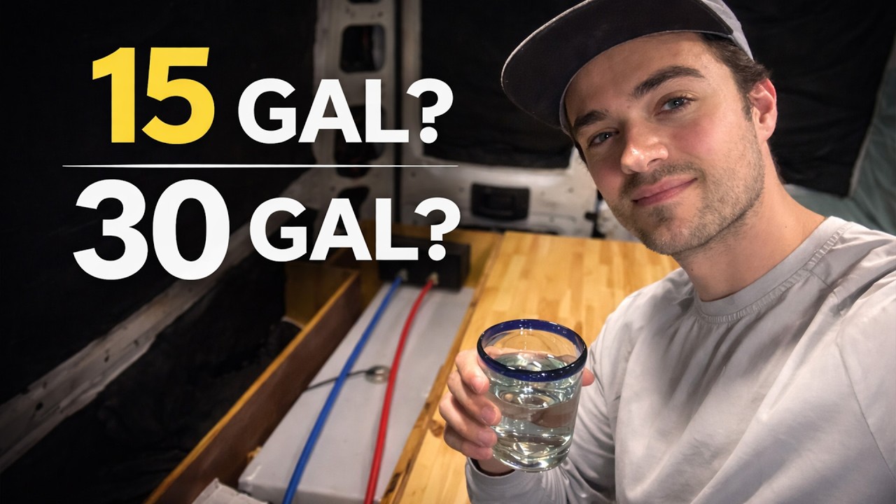 Is 30 Gallons Too Much for a Camper Van? Choosing the Right Water Tank Size