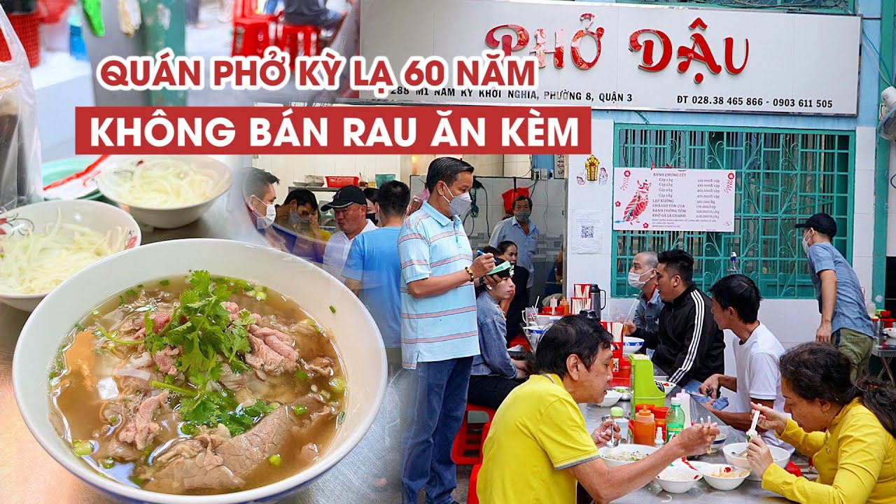 Quán phở kỳ lạ 60 năm kiên quyết không bán rau ăn kèm
