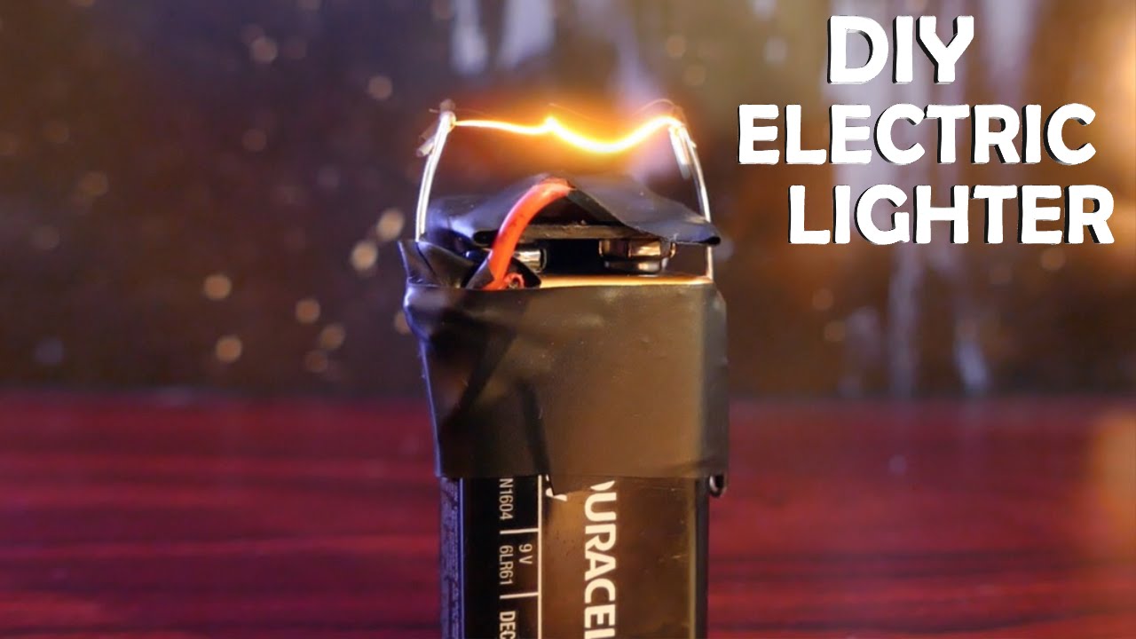 How To Make an Electric Lighter! - With a 9 volt, Super Easy!!!