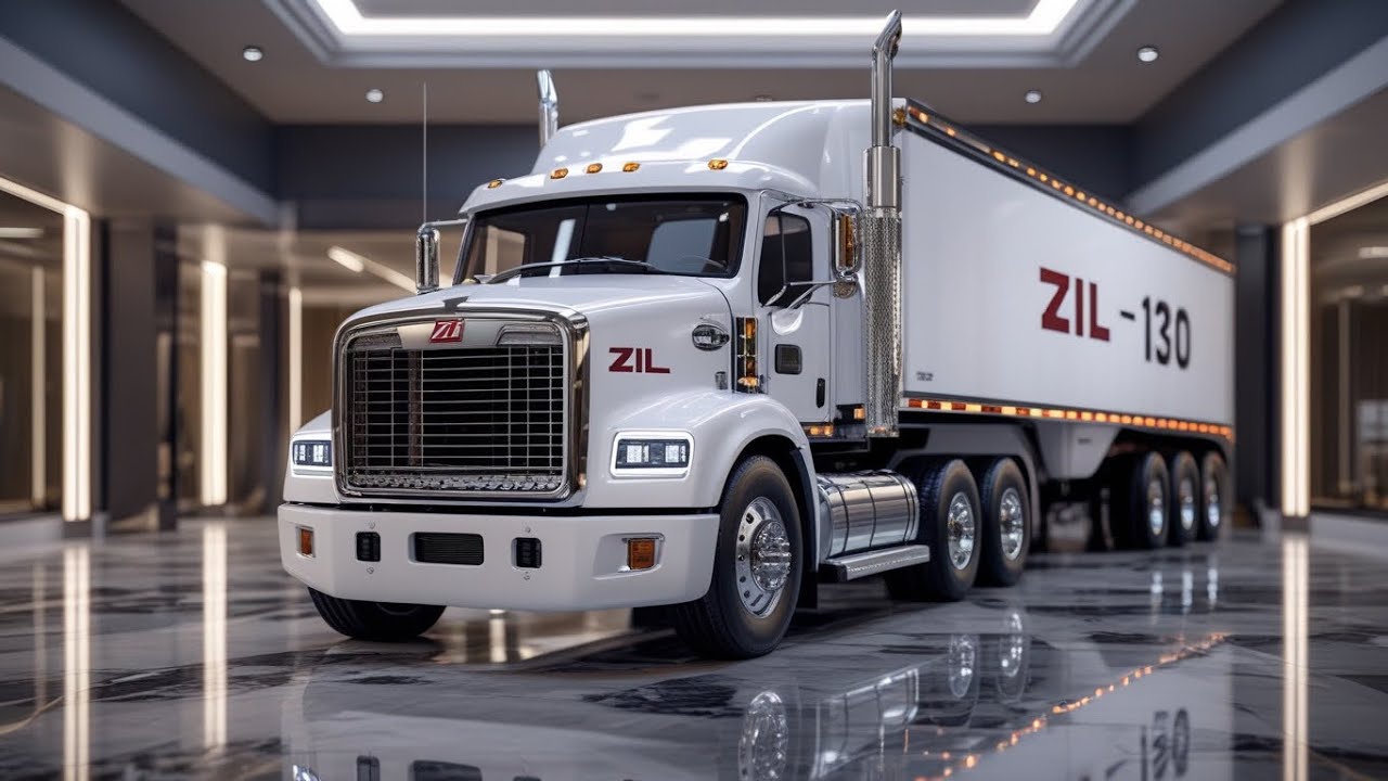 🔥 Новый ZIL-130 2026 — Белый 22-колёсный легендарный тягач | Классика + Современная мощь 🚛✨