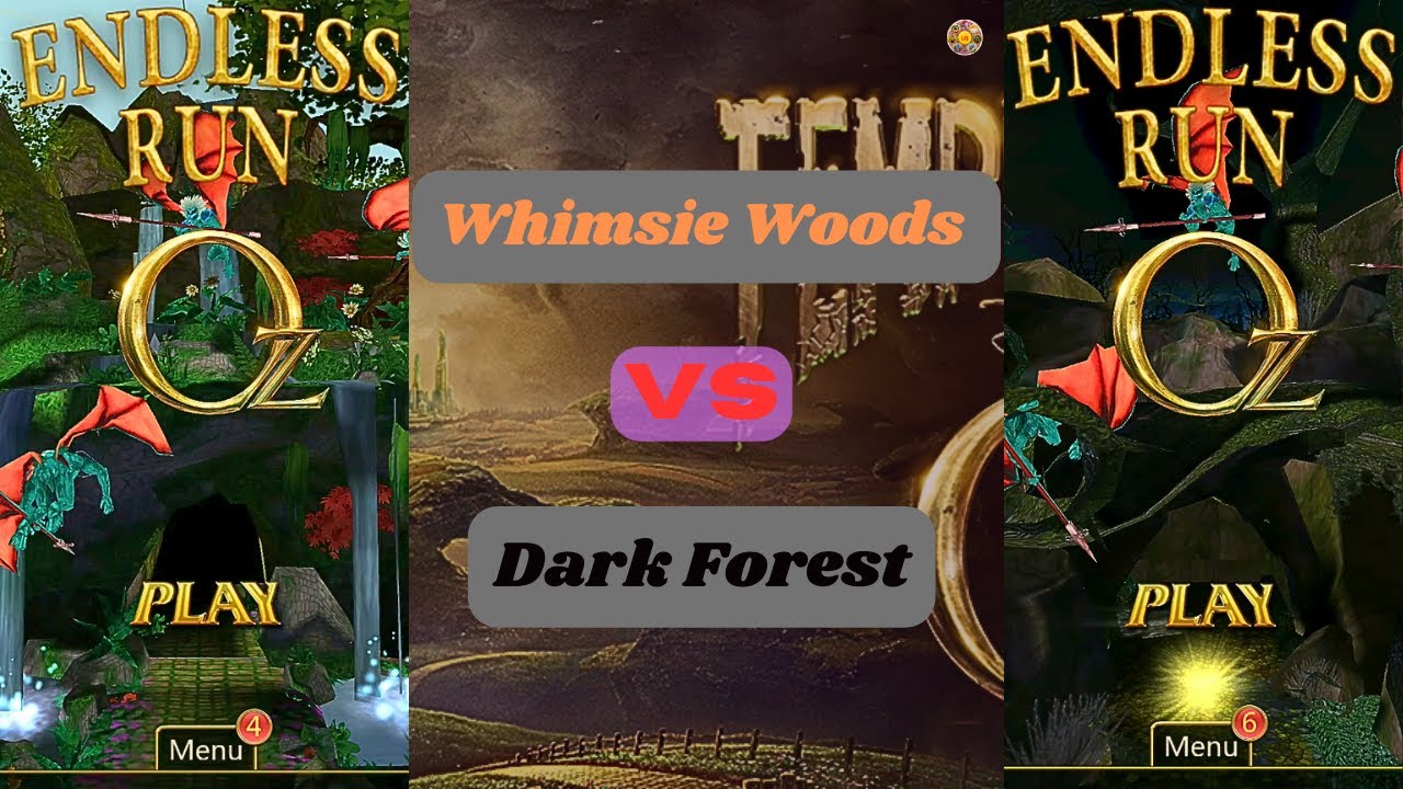 Endless Run Oz Whimsie Woods vs Dark Forest at once | Temple Run Oz | LG