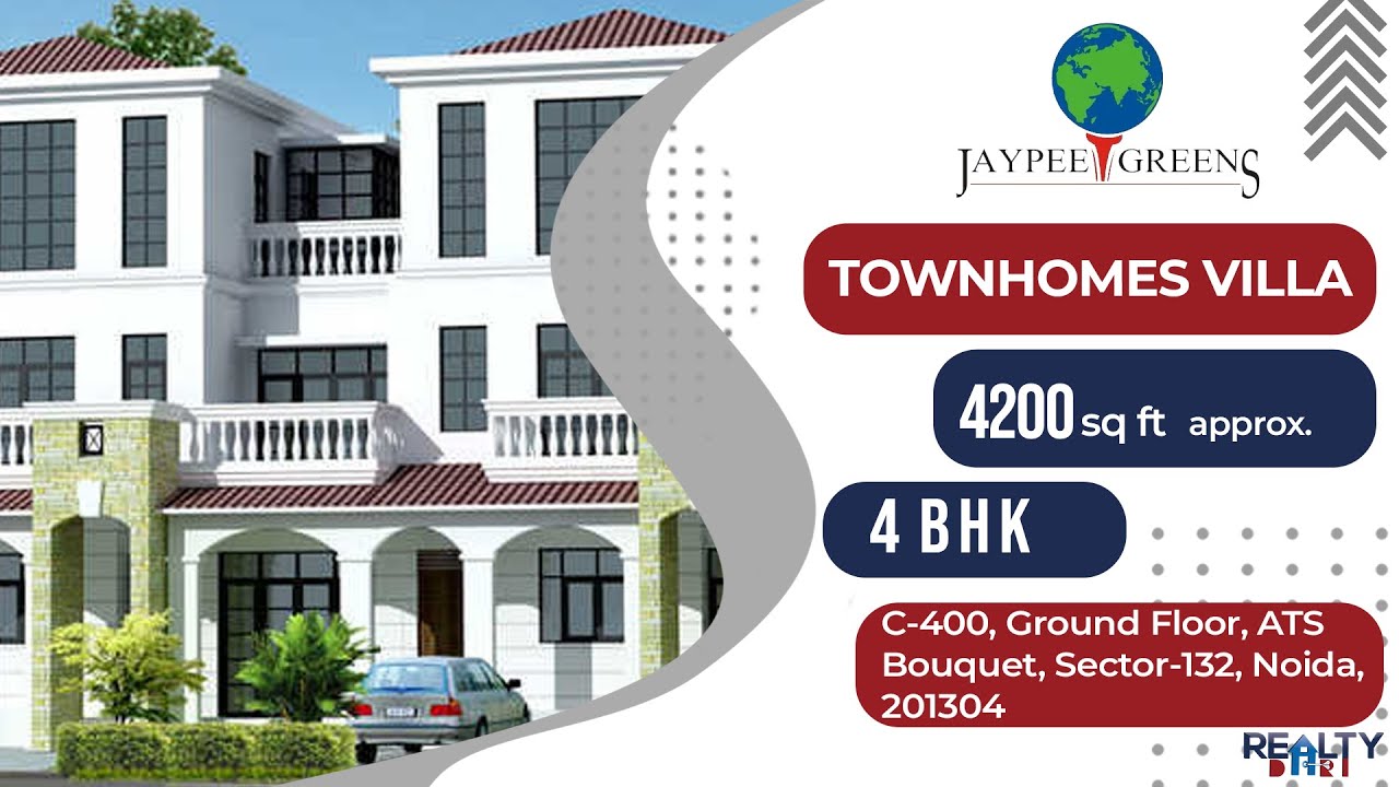 Villas In Noida - गोल्फ कोर्स वाला नोएडा का लग्जरी विला | Jaypee Town Homes Sector 128 Noida ! Wow
