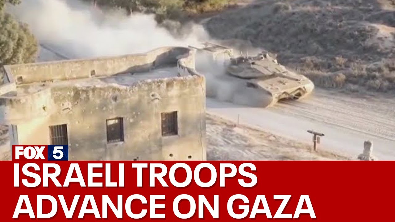 Israeli ground troops advance on Gaza City