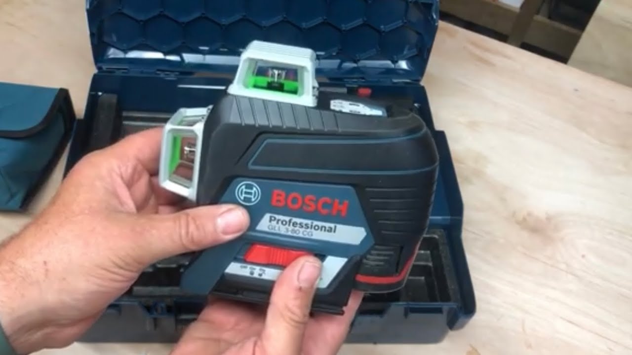 Зеленый лазерный уровень Bosch GLL380-CG