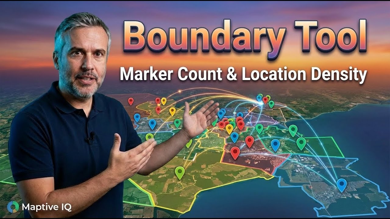 Boundary Tool in Maptive IQ: Marker Count and Location Density