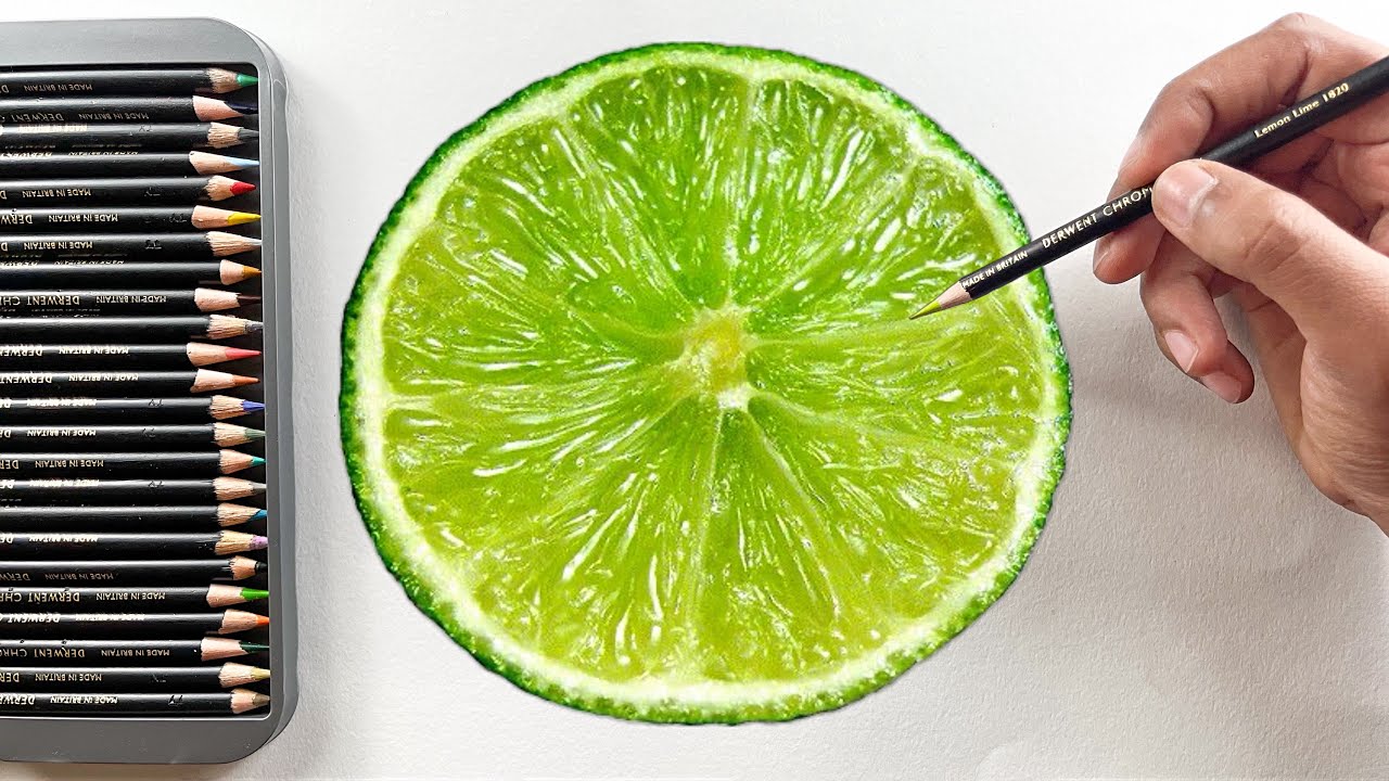 Drawing a Realistic Lemon 🍋