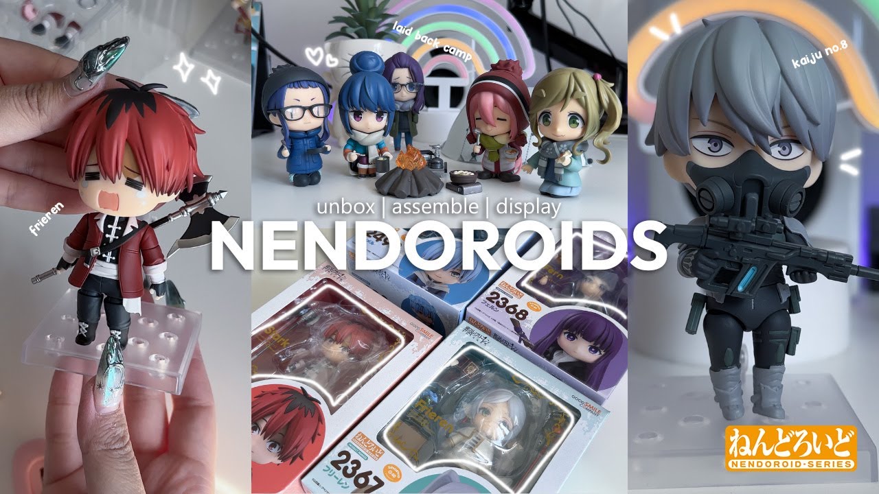SO MANY NENDOROIDS 😱 (unboxing & assembling) | frieren, laid back camp, kaiju no 8 ᯓ★