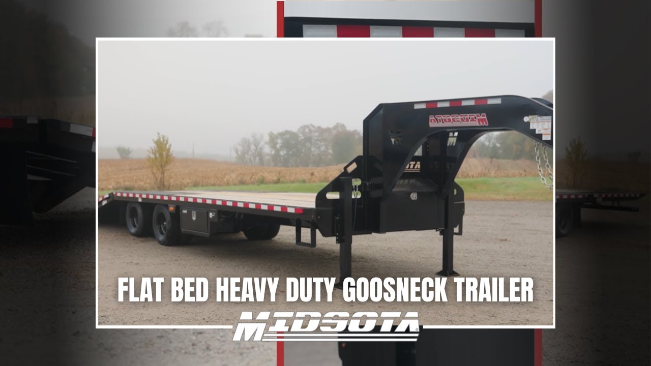 Flat Bed Heavy Duty Gooseneck Deckover Trailer Walkthrough