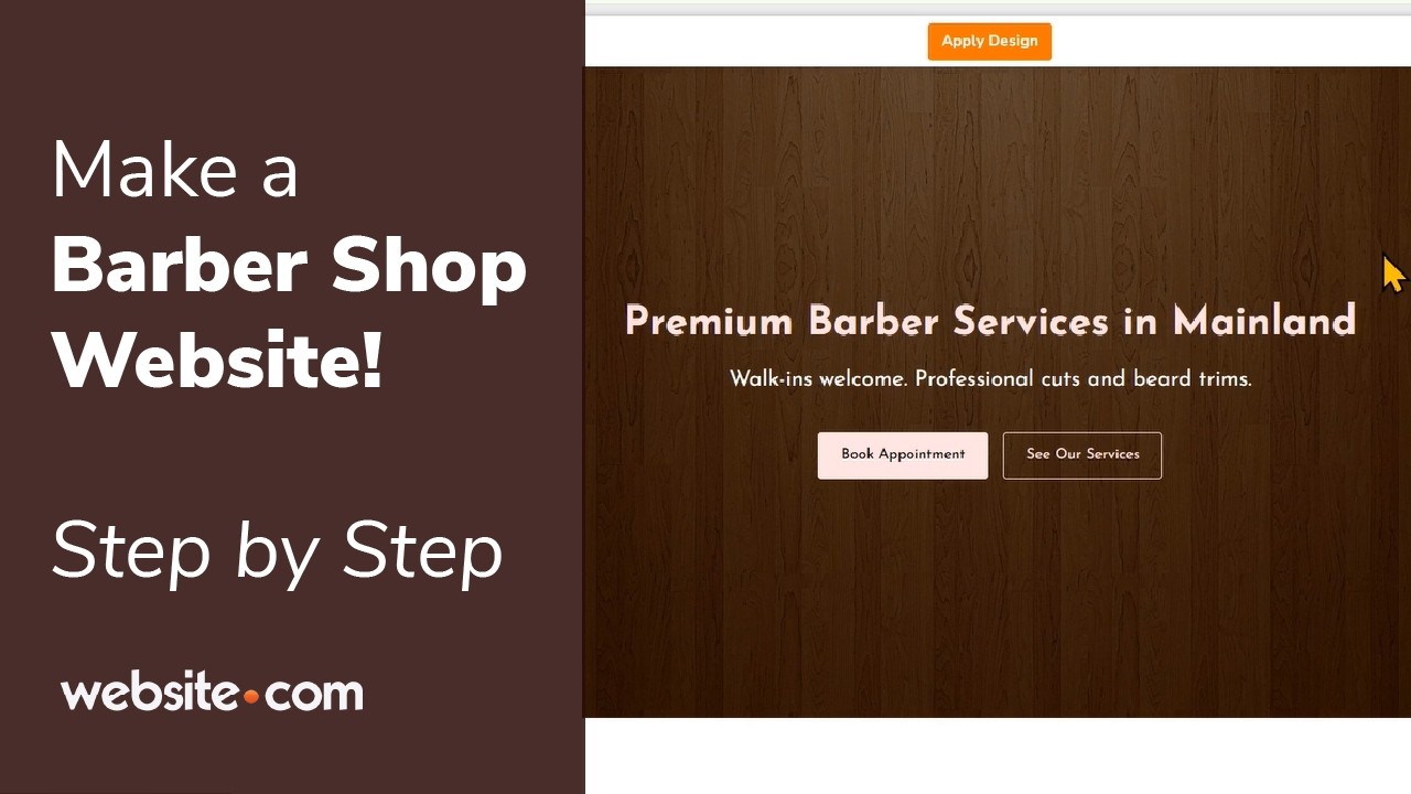How To Make a Barber Shop Website STEP BY STEP TUTORIAL