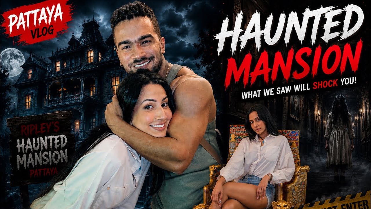 HORROR HOUSE එකක්!????☠️🥵+Much more!♥️Amanda and Dias💍 Thailand🇹🇭 vlog