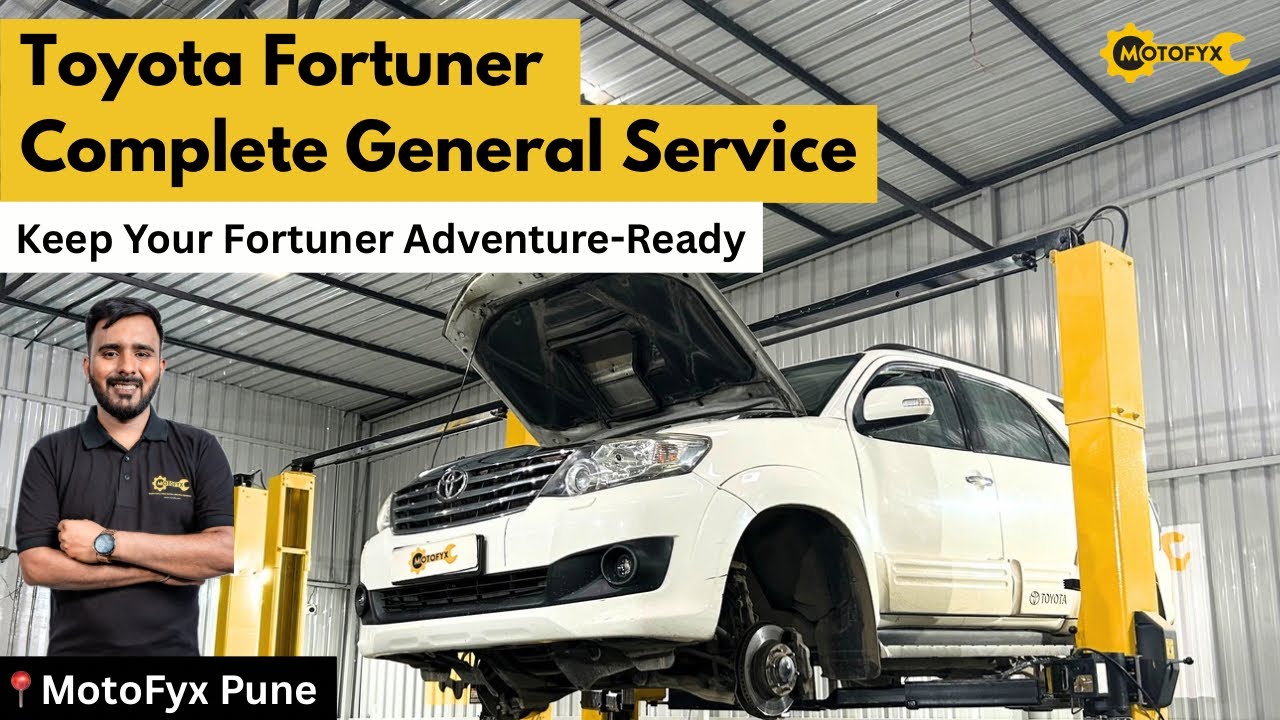 Toyota Fortuner Complete General Service 🔧 Genuine Parts | Full Maintenance Guide at MotoFyx Pune