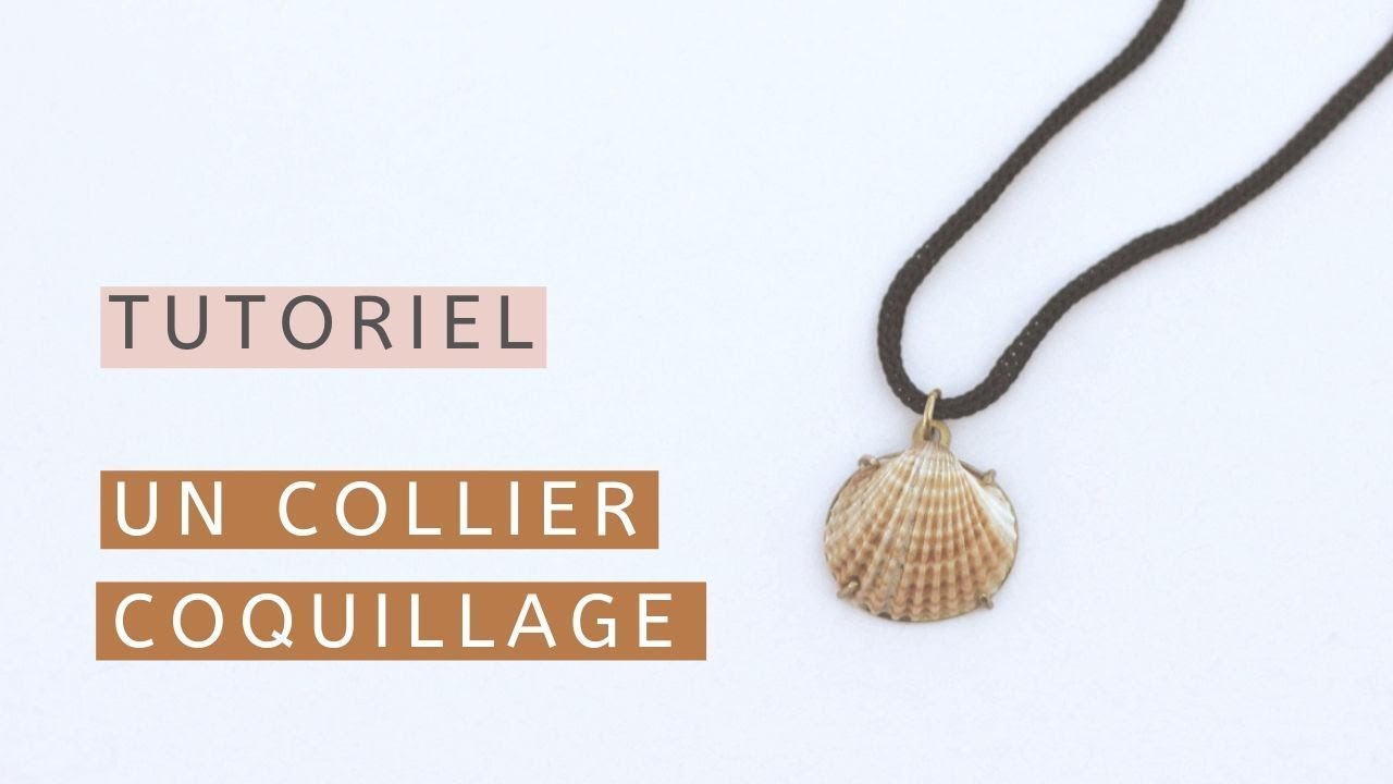 Un chouette souvenir des vacances : monter un coquillage en collier !
