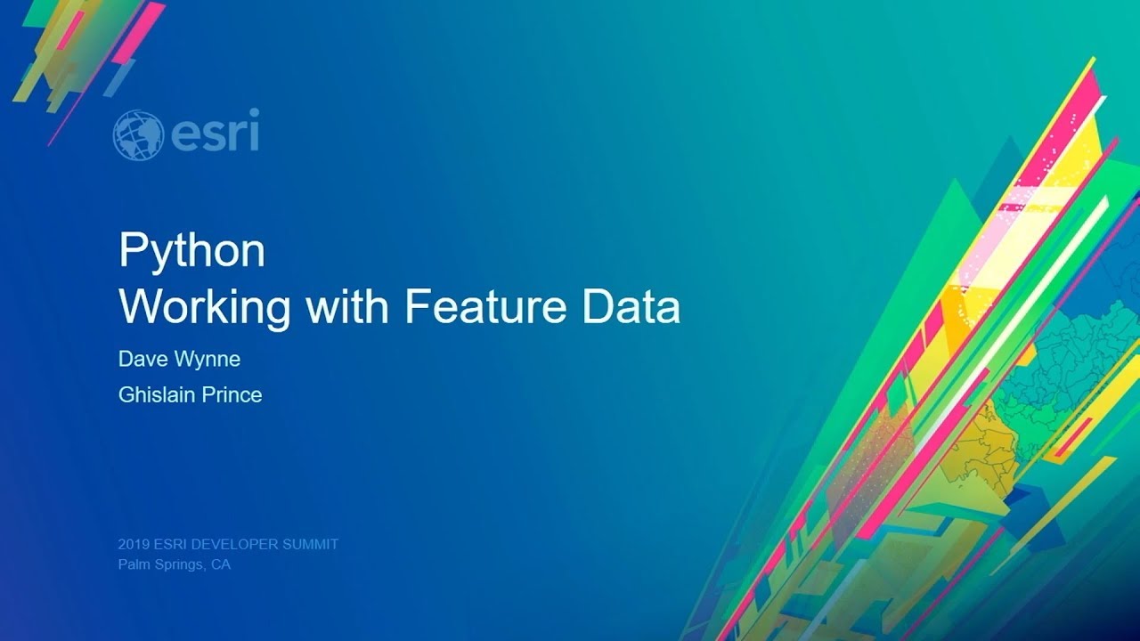 Python: Working with Feature Data using ArcPy