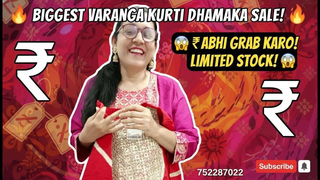 biggest dhamaka sale on varanga kurtis 7522827022