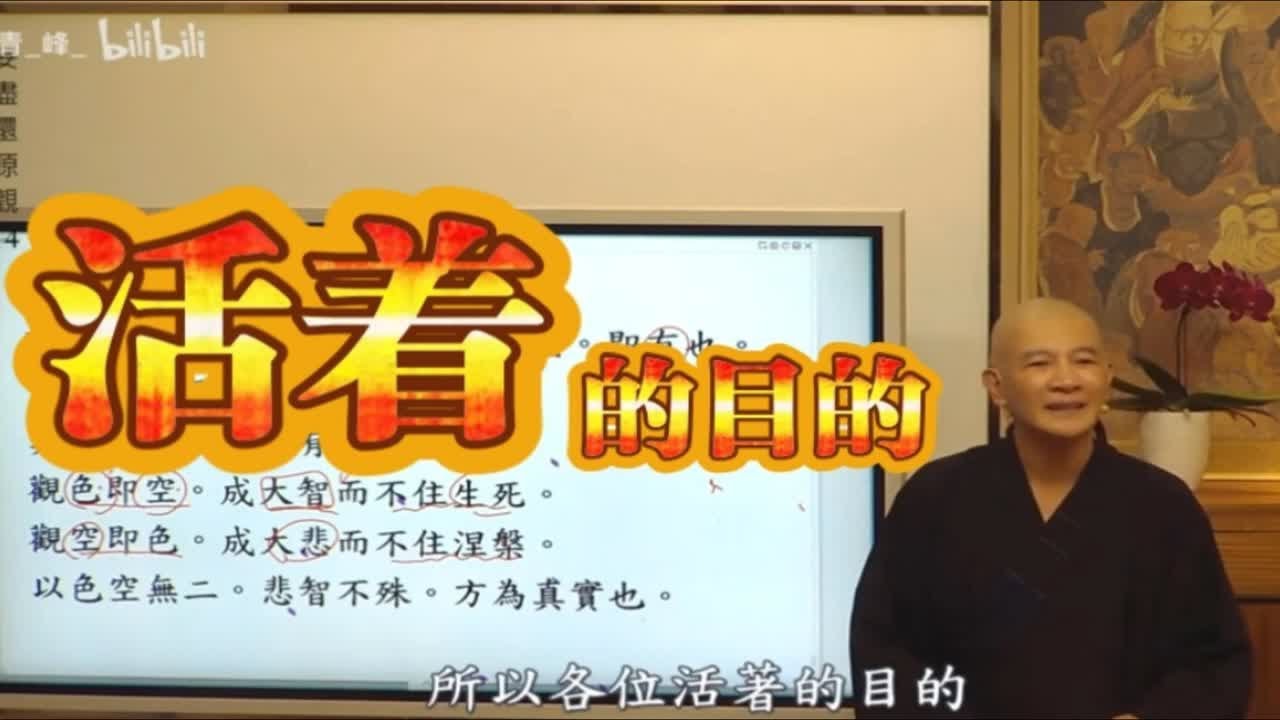 活着的目的 【体佛法师】