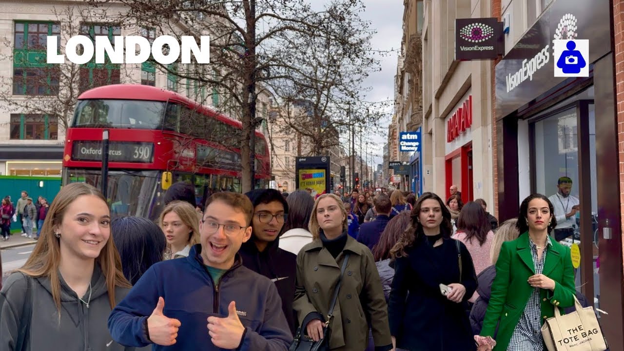 London Walk 🇬🇧 OXFORD STREET, Marble Arch to Tottenham Court Road | Central London Walking Tour. HDR