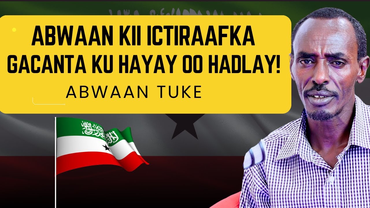 Abwaanka Ictiraafka Gacanta Ku Hayay Oo Hadlay!