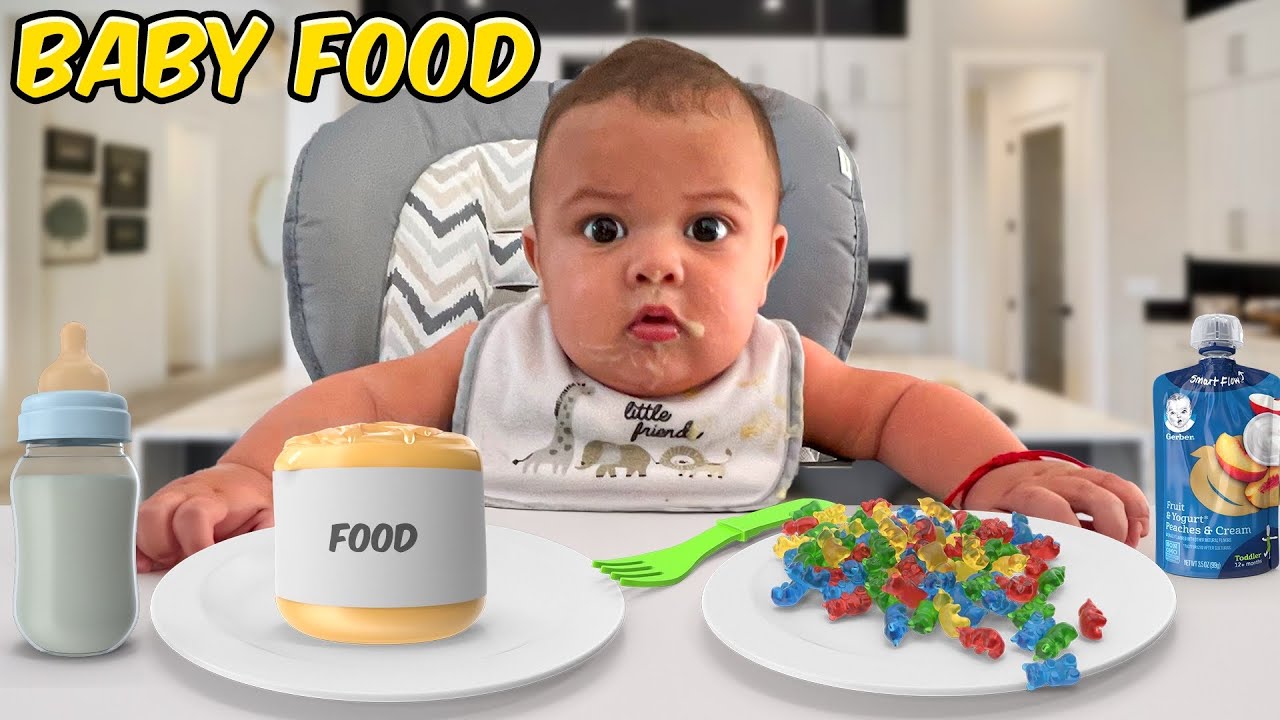 BABY Decides what to EAT For a Day