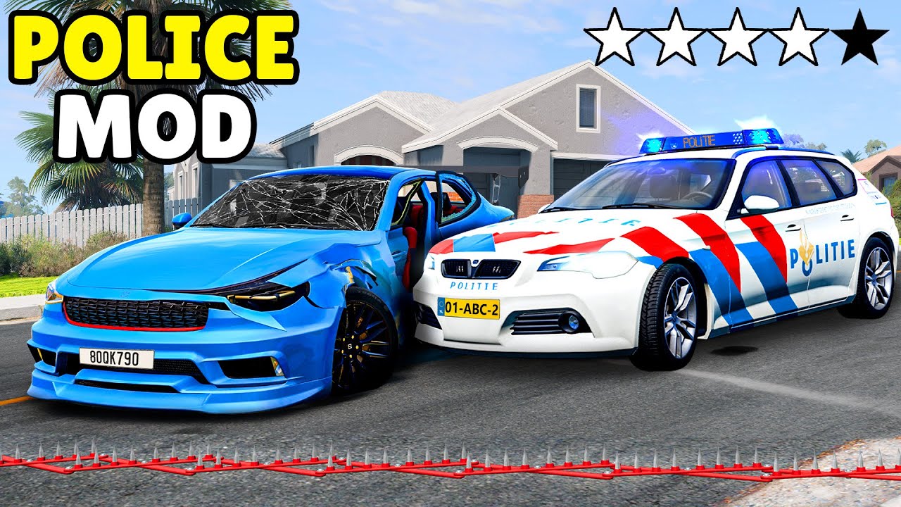 Ik Ben de POLITIE in Achtervolging !! 🚨 | BeamNG