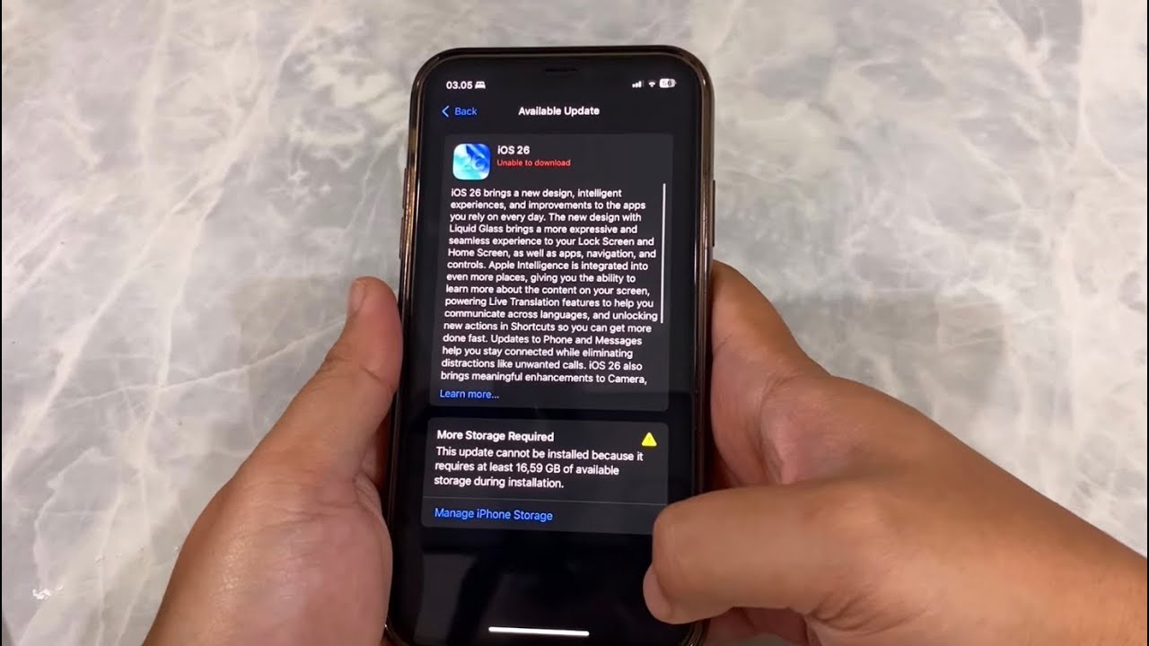 Cara Update iPhone 11 ke iOS 26 Saat Memori Penuh