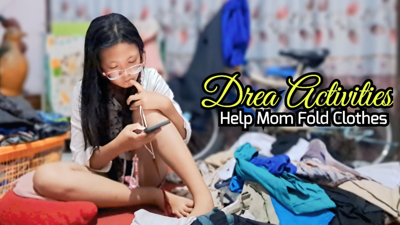 After breaking the fast, I continued to help my mother fold clothes - Ramadan Edition