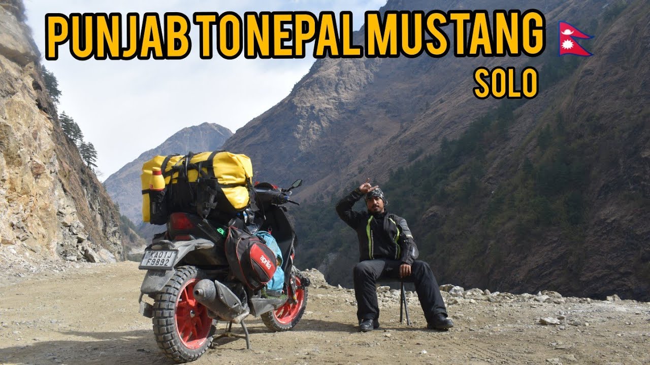 EP:03 Punjab to Nepal Mustang 🇳🇵very dangerous road😰 Border To tatopani not easy for Aprilia ?