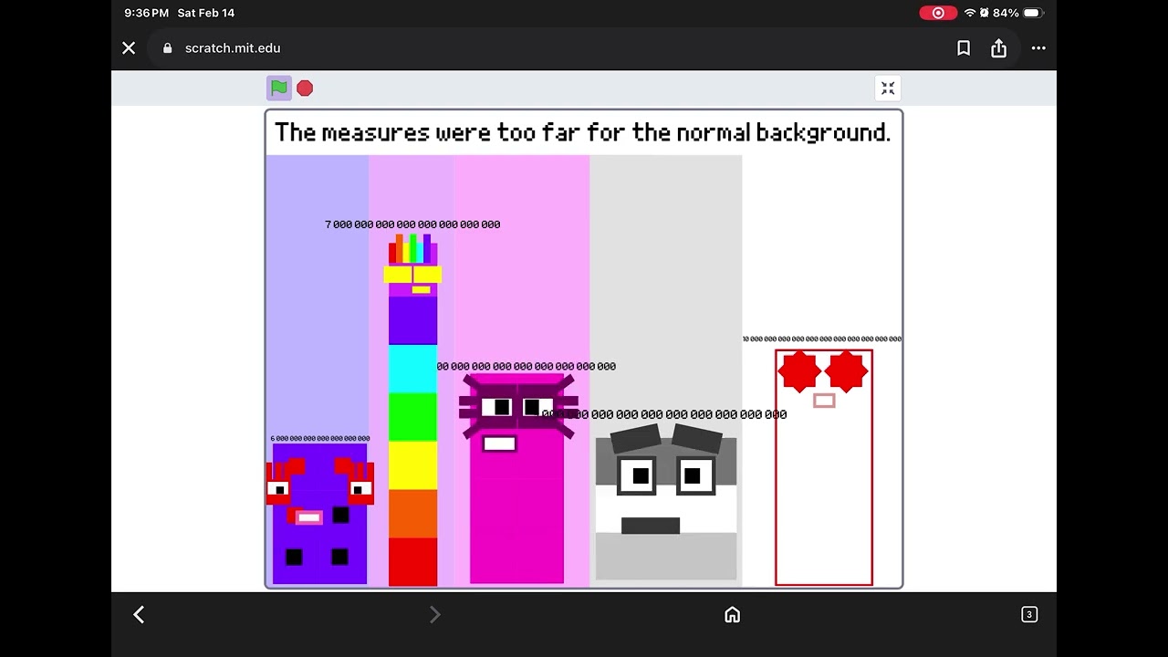 Number block retro band 6,000,000 to 10,000,000 (ignore their numberlings) 