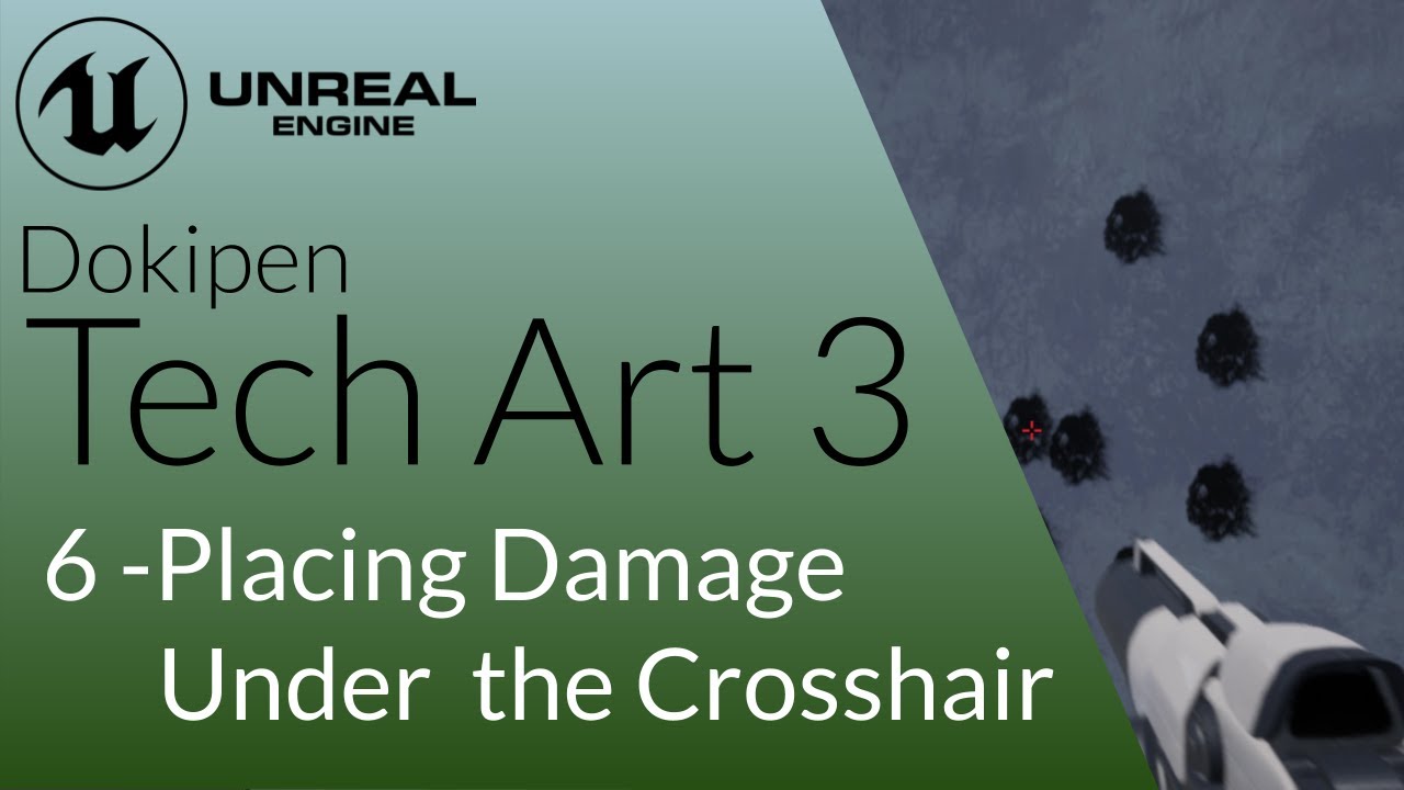 Drawing Damage directly under the Crosshair - Unreal Engine 4 Tech Art S03E06