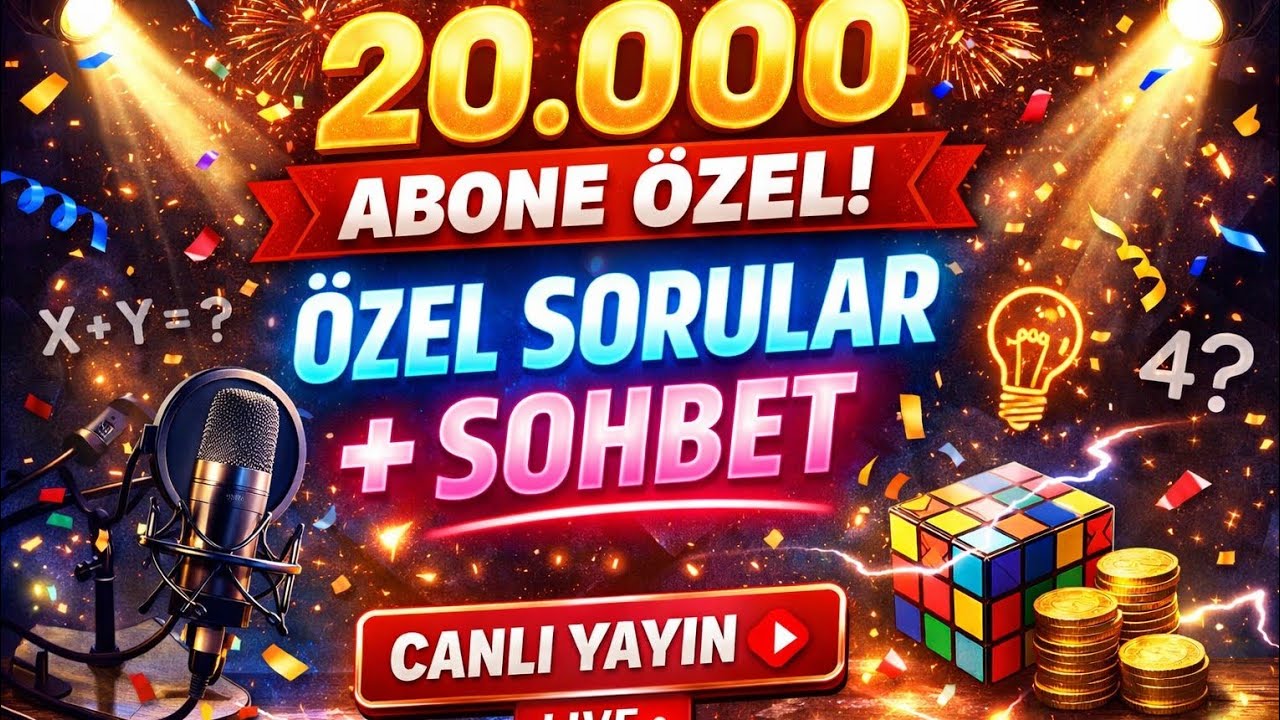 20K Olduk! Büyük Kutlama 🎊 Özel Sorular & Canlı Sohbet