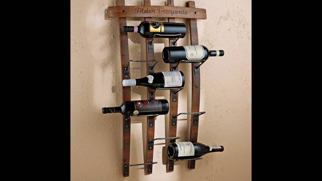 wall mounted wine rack